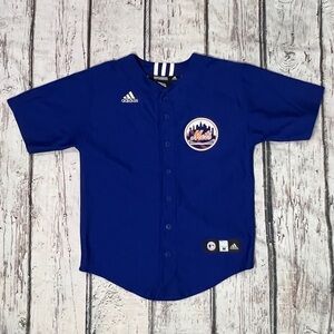 New York Mets Matt Harvey Boys Kids Youth Blue MLB Baseball jersey